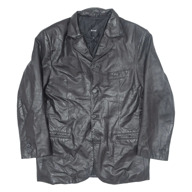 HIM Womens Jacket Black Leather 90s M Faux Fur Fabric Real Fur Fabric Shearling Fabric HIM Womens Jacket Black Leather 90s M Faux Fur Fabric Real Fur Fabric Shearling Fabric