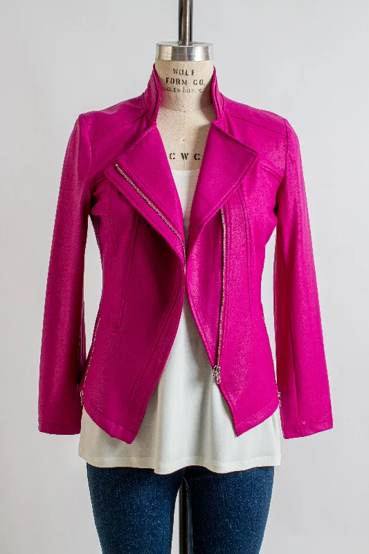 Liquid Leather™ Signature Jacket in Magenta Insulated Jacket Fitted Jacket Loose Jacket Liquid Leather™ Signature Jacket in Magenta Insulated Jacket Fitted Jacket Loose Jacket