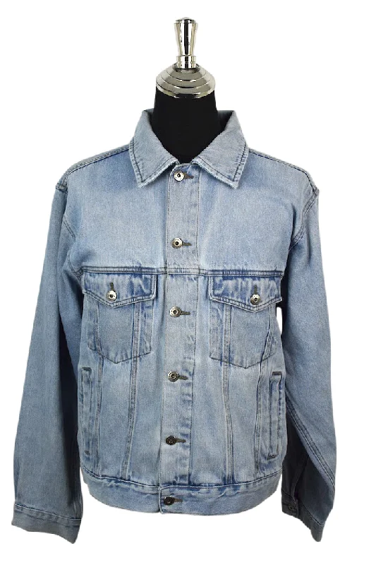 Wrangler Brand Denim Jacket Snapped Jacket Toggled Jacket Drawstring Jacket