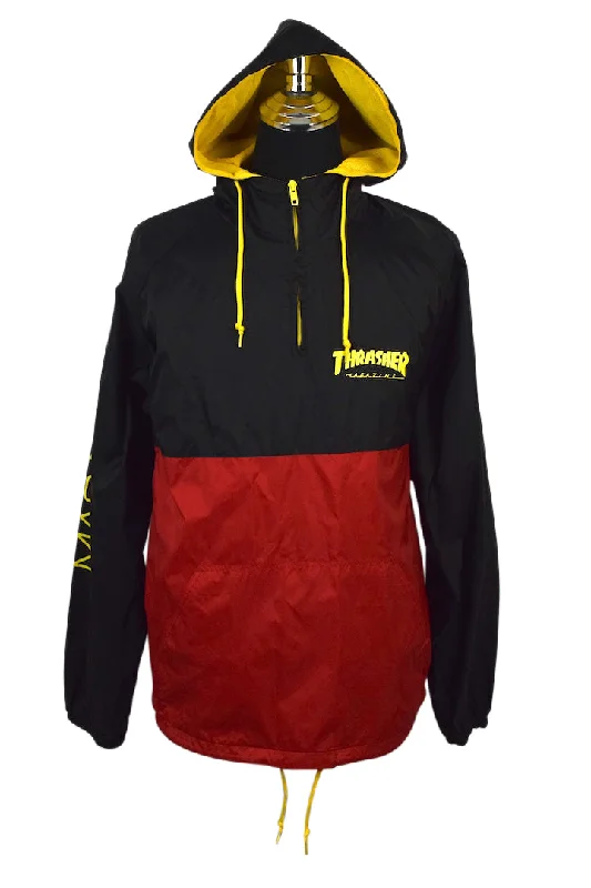 Thrasher Brand Spray Jacket Embroidered Jacket Appliqued Jacket Beaded Jacket