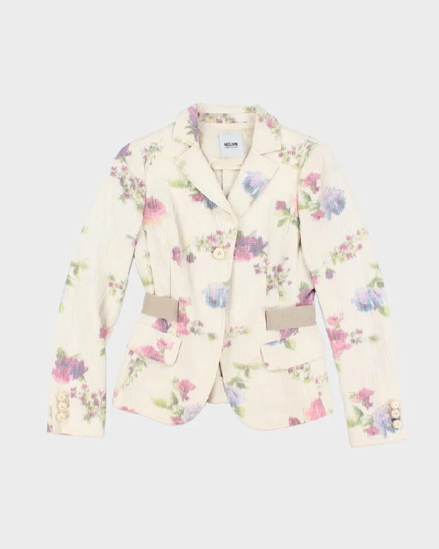 Moschino Floral Blazer Jacket - S Fleece Jacket Down Jacket Parka