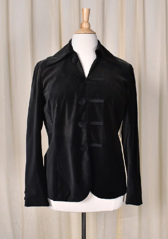 NWT 1960s Vintage Style Dark Brown Velvet Jacket Trench Coat Raincoat Waterproof Jacket NWT 1960s Vintage Style Dark Brown Velvet Jacket Trench Coat Raincoat Waterproof Jacket