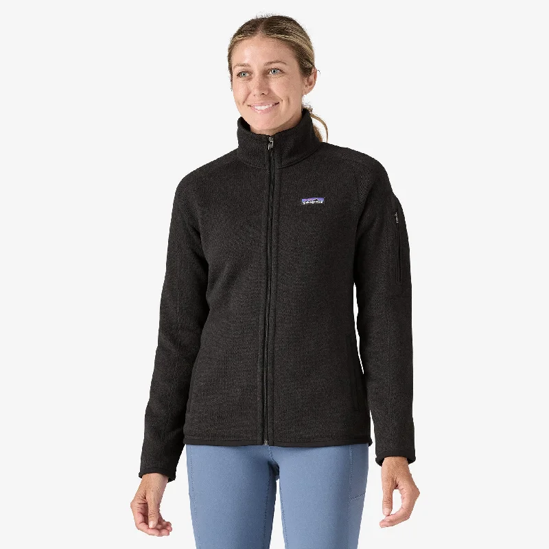 Patagonia Women's Better Sweater Fleece Jacket - BLACK Tailored Jacket Straight Jacket A-Line Jacket Patagonia Women's Better Sweater Fleece Jacket - BLACK Tailored Jacket Straight Jacket A-Line Jacket