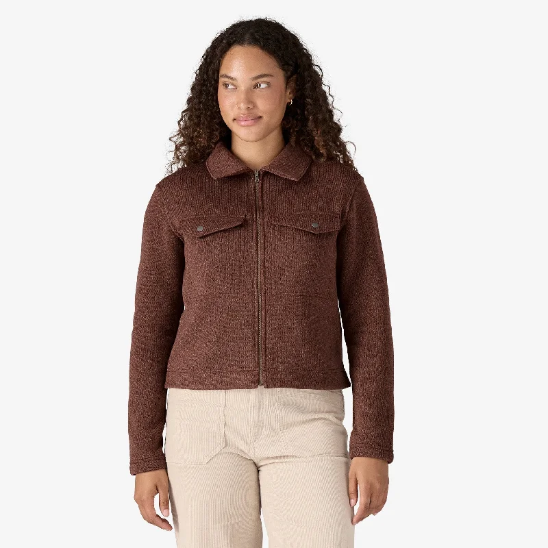 Patagonia Women's Better Sweater Zippered Fleece Chore Jacket - DULSE MAUVE Faux Fur Fabric Real Fur Fabric Shearling Fabric Patagonia Women's Better Sweater Zippered Fleece Chore Jacket - DULSE MAUVE Faux Fur Fabric Real Fur Fabric Shearling Fabric