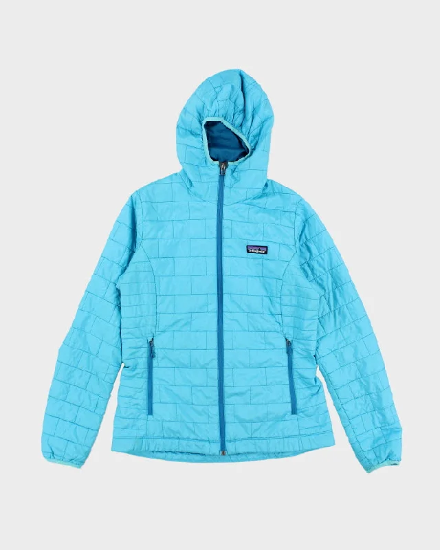 Patagonia Women's Hooded Quilted Down Jacket - M Collared Jacket Crew Neck Jacket Turtle Neck Jacket Patagonia Women's Hooded Quilted Down Jacket - M Collared Jacket Crew Neck Jacket Turtle Neck Jacket