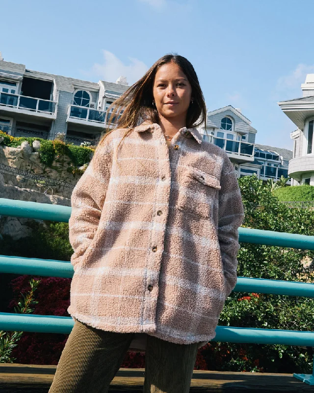 RVCA BIRDIE SHACKET FLANNEL JACKET - WARM TAUPE Striped Jacket Polka Dot Jacket Floral Jacket RVCA BIRDIE SHACKET FLANNEL JACKET - WARM TAUPE Striped Jacket Polka Dot Jacket Floral Jacket