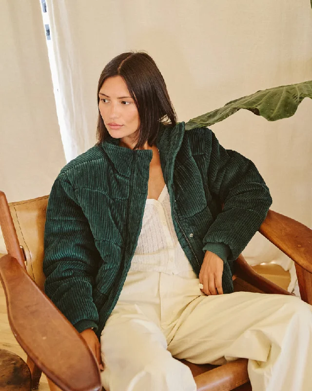 RVCA EEZEH CORDUROY PUFFER JACKET - PONDEROSA PINE Denim Fabric Leather Fabric Suede Fabric RVCA EEZEH CORDUROY PUFFER JACKET - PONDEROSA PINE Denim Fabric Leather Fabric Suede Fabric