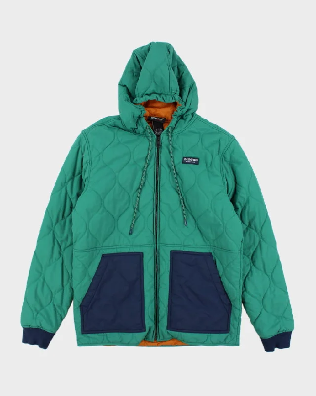 Vintage 2000's Burton Hooded Quilted Jacket - L Denim Jacket Leather Jacket Suede Jacket Vintage 2000's Burton Hooded Quilted Jacket - L Denim Jacket Leather Jacket Suede Jacket