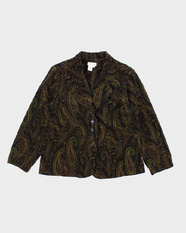 Vintage 90s Coldwater Creek Velvet Jacket - L Jersey Jacket Tulle Jacket Batik Jacket Vintage 90s Coldwater Creek Velvet Jacket - L Jersey Jacket Tulle Jacket Batik Jacket