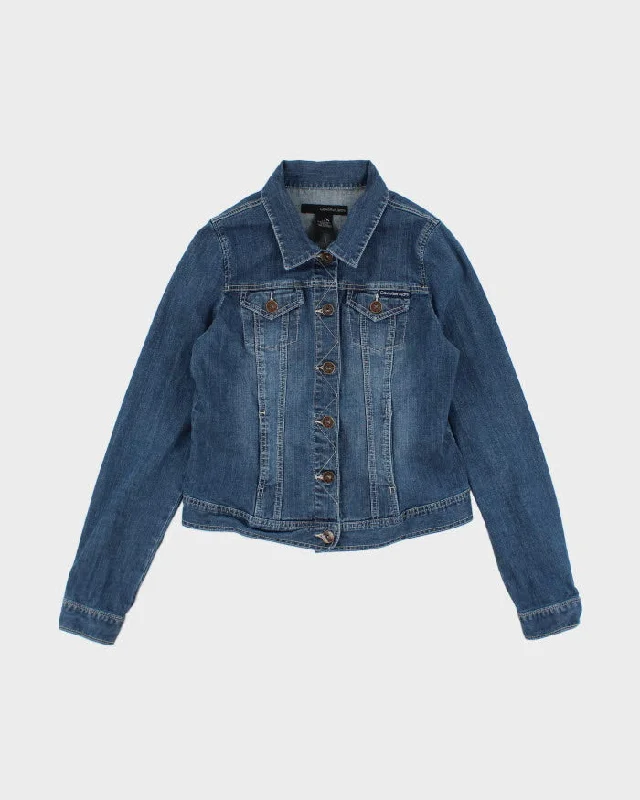 Vintage Y2K Women's Calvin Klein Dark Wash Denim Jacket - L Satin Jacket Silk Jacket Chiffon Jacket Vintage Y2K Women's Calvin Klein Dark Wash Denim Jacket - L Satin Jacket Silk Jacket Chiffon Jacket