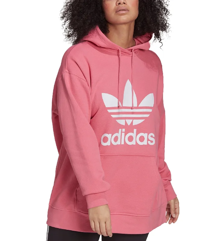 adidas Originals Plus Size Trefoil Hooded Sweatshirt Hoodie with Gradient Ombre Colorful