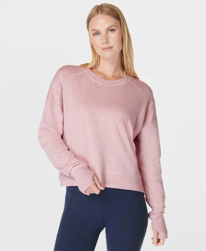 After Class Crop Sweatshirt Sb5622c Pirouette-Pink Hoodie with Velcro Closure Adjustable Secure