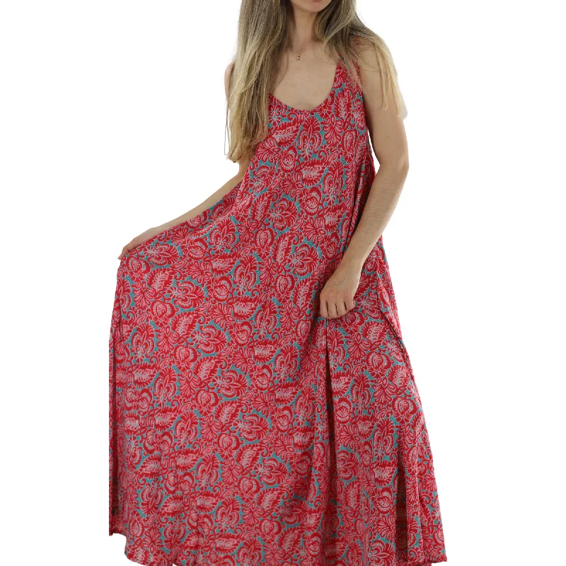 Flowy 'Vivia' Floral Maxi Dress Elegant Maxi Dress with Slit