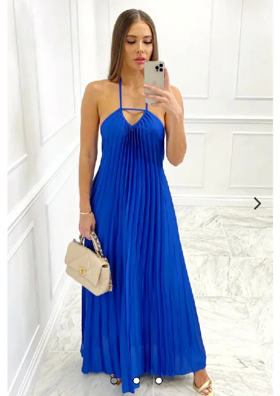 Rufia - sleeveless pleated maxi dress Stylish Pleated A-Line Maxi Dress