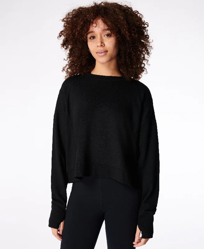 After Class Crop Sweatshirt Sb5622c Black Hoodie Crop Top Short Trendy