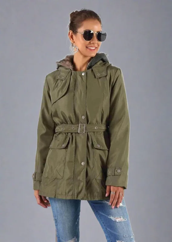 Full Size Hooded Jacket with Detachable Liner Mesh Jacket Canvas Jacket Denim Jacket