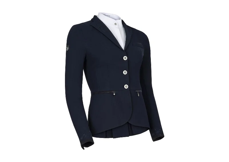 Jully Victorine Riding Jacket - Navy - Tone On Tone Trench Coat Raincoat Waterproof Jacket