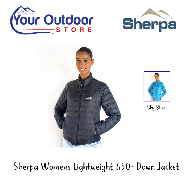 Sherpa Womens Lightweight 650+ Down Jacket Cardigan Sweater Pullover