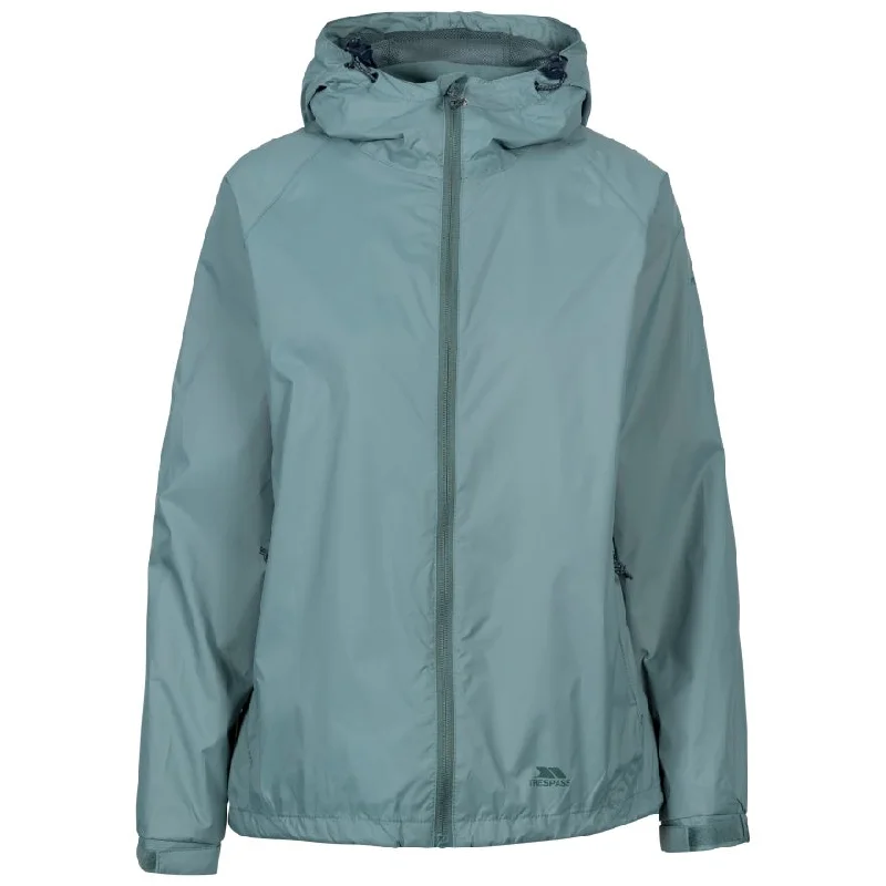 Tayah 2 Women's Unpadded Waterproof Jacket in Teal Mist Welt Pockets Slit Pockets Flap Pockets