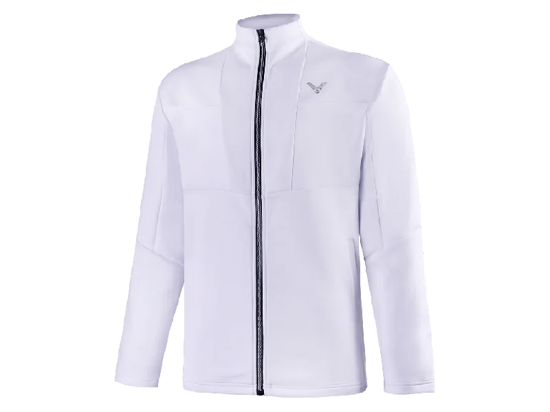 Victor J-25603A Unisex Track Jacket [White] V-Neck Jacket Boat Neck Jacket Square Neck Jacket