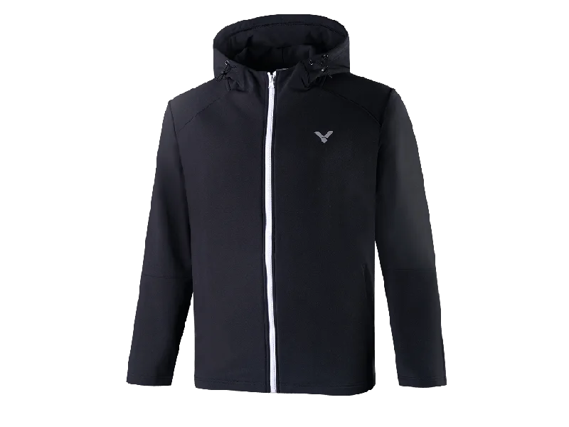 Victor J-25604C Unisex Track Jacket [Black] Collared Jacket Crew Neck Jacket Turtle Neck Jacket