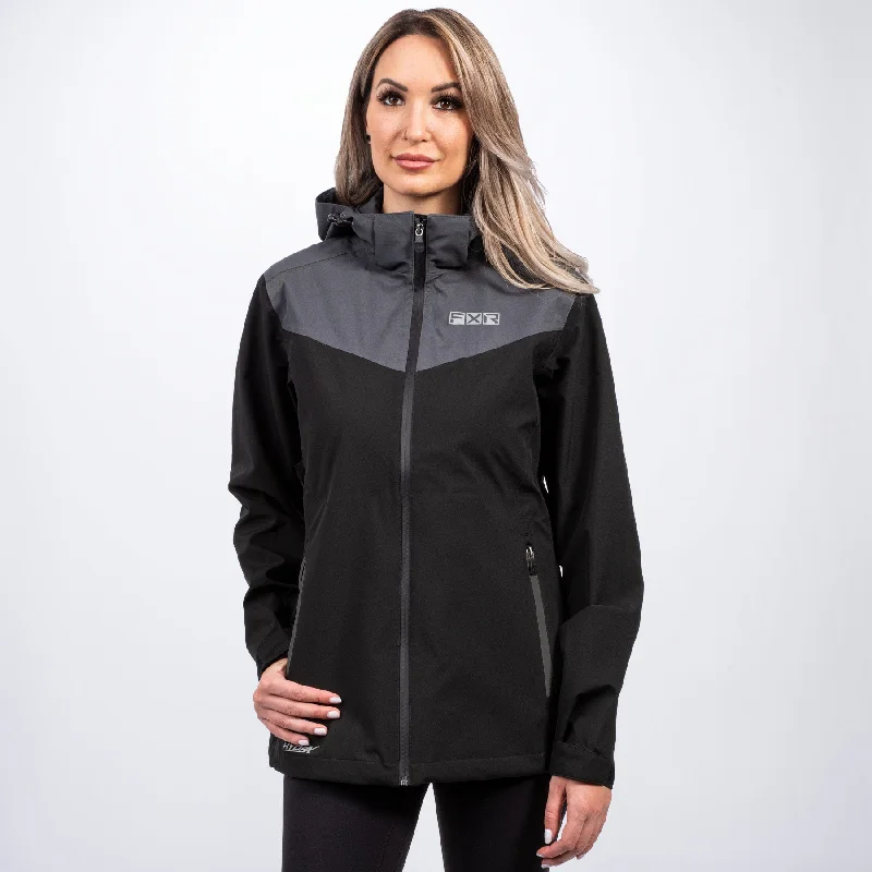 Women's Adventure Tri-Laminate Jacket Front Pockets Side Pockets Patch Pockets