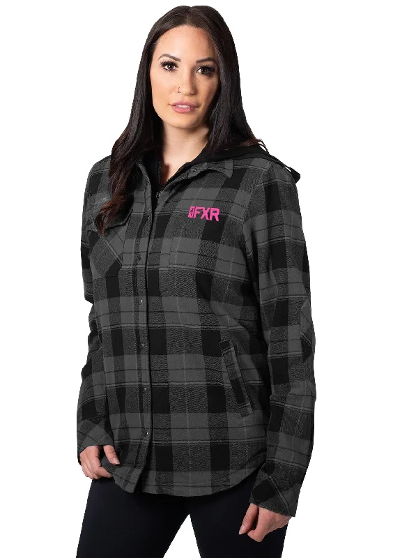 Women's Timber Plaid Insulated Jacket Print Jacket Jacquard Jacket Embroidered Jacket