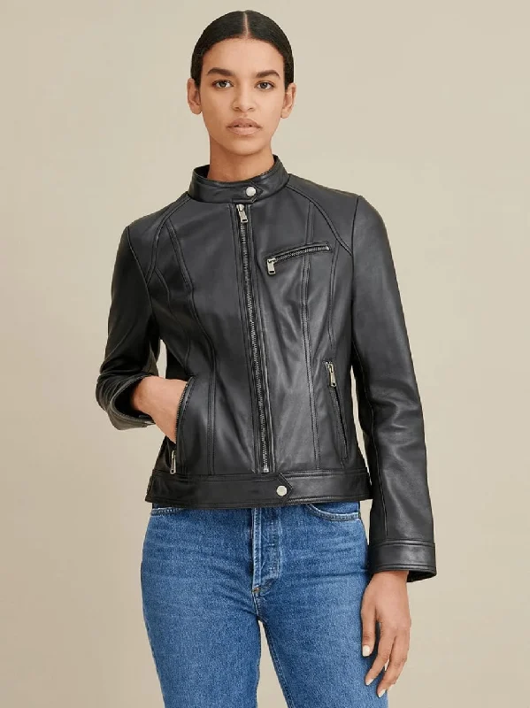 Women’s Classic Black Leather Jacket Denim Jacket Leather Jacket Suede Jacket