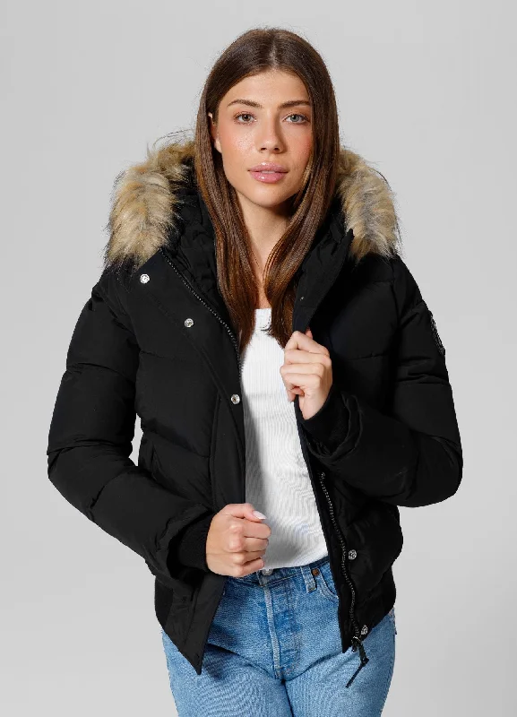 Women's winter hooded jacket Azalea Zippered Jacket Buttoned Jacket Snapped Jacket