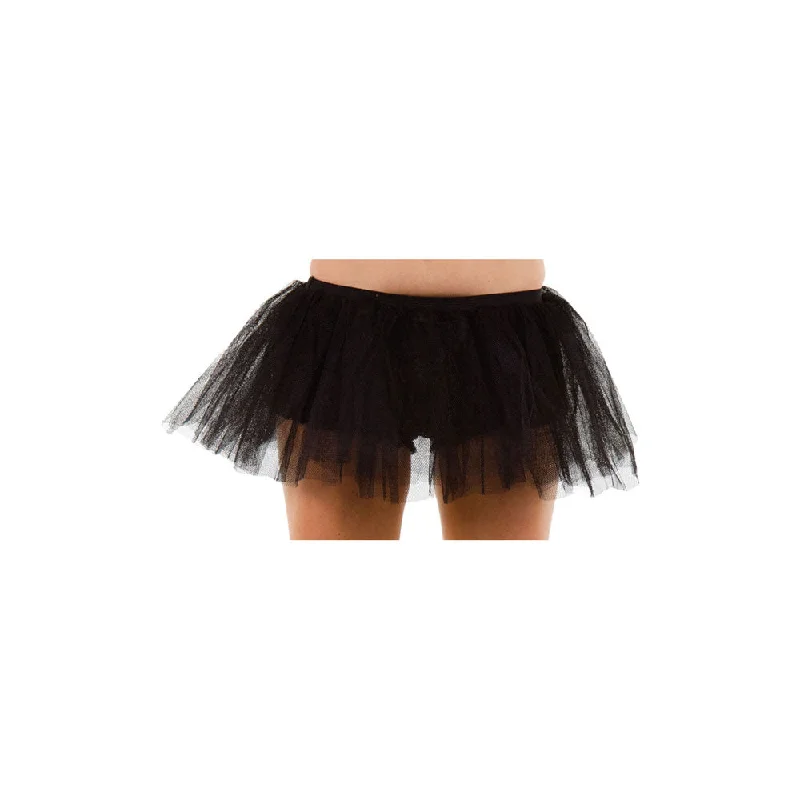 Black Tulle Tutu Skirt 3 Layer floral skirt print