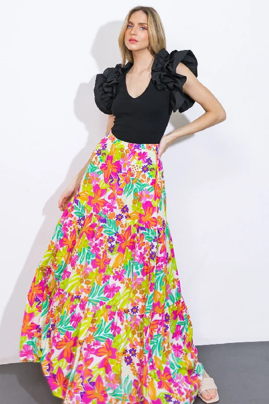 HEARD ABOUT US WOVEN SKIRT linen skirt relaxed