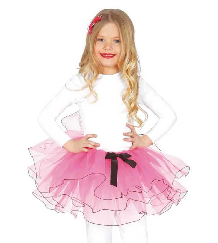 Pink Tulle Tutu Skirt Girls leather skirt bold