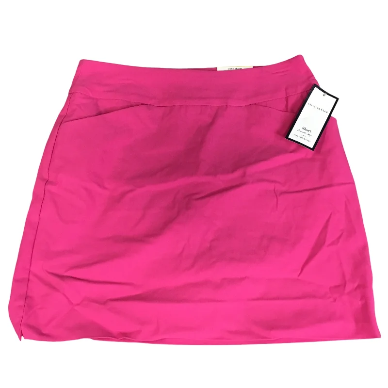 Skort By Charter Club In Pink, Size: M low waist skirt