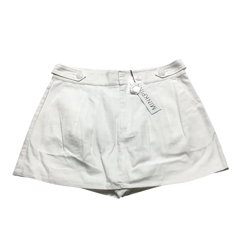 Skort By Minkpink In White, Size: L velvet skirt rich